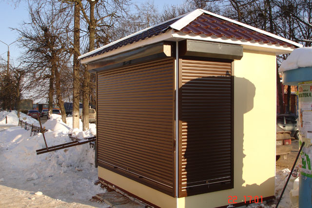 Торговый киоск Тип К-3 Рольставни2